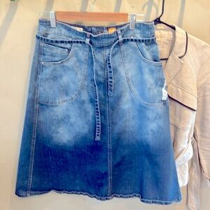Denim a line skirt